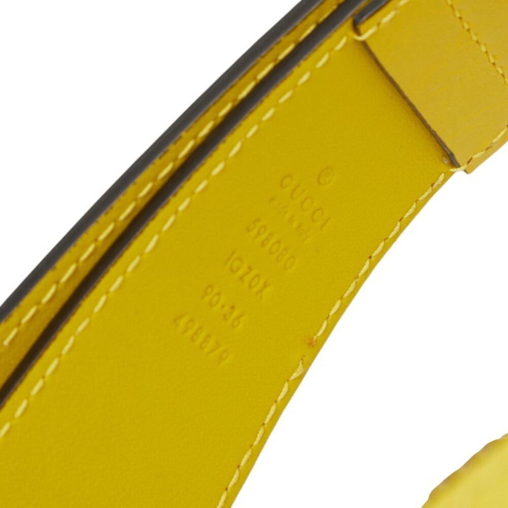 GUCCI Yellow Leather Fanny Pack - Picture 4 of 12